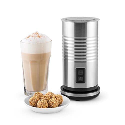 Klarstein Biancolatte Milchaufschäumer Kannenerhitzer (Edelstahl, 400W Heizelement, 450ml Fassungsvolumen, Antihaftbeschichtung, Zwei-Tasten-Steuerung, Abschaltautomatik, Doppelwand) silber - 4