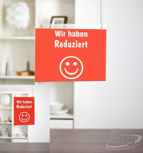 Sparset – Vorteilspack – 5 x Acrylglastasche – Plakattasche DIN A4 Querformat mit 2 Bohrungen inkl. 10 Haken zum Aufhängen – Querformat DIN A4 – Acrylglas Plakattaschen - 2