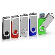 USB Memory Stick, TOPESEL 3.0 USB Flash Drive 32GB Thumb Drives Pen Drives - Pack of 5 Mixed Colors(Black Blue Green Red Silver)