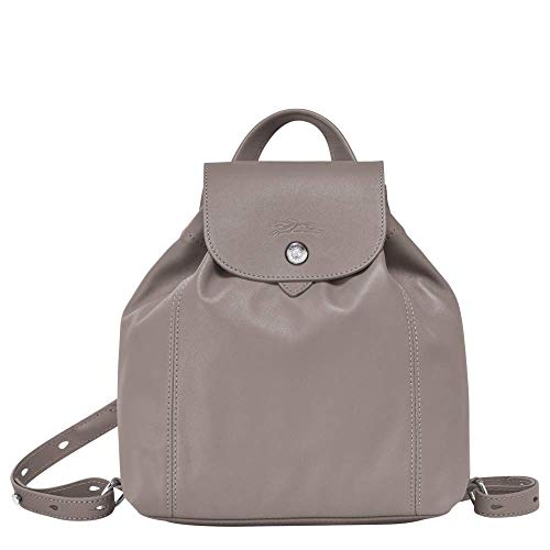 Preisvergleich Produktbild Longchamp Le Pliage Cuir Leder Rucksack Kieselsteingrau XS