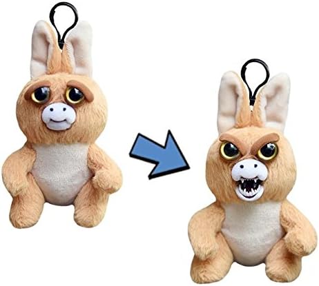 William Mark Mini Feisty Pets: Jacked up Joey- Adorable 4" Plush Stuffed KangarooThat Turns Feisty With A Squeeze