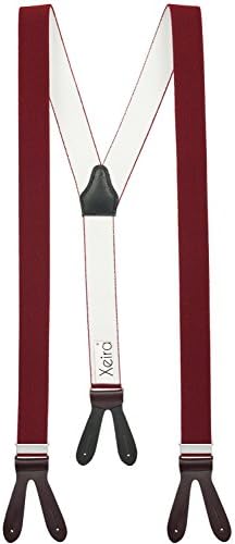 High Quality Trouser Braces / Suspender available in many different Colours with real Leather Patten/ Strap - Made in Germany - more than 30 Colours Available