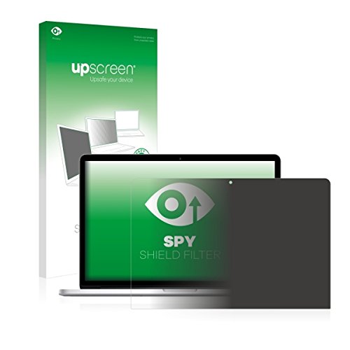 upscreen Spy Shield Filter Blickschutzfilter / Privacy für Apple MacBook Pro 15 (2016) (Sichtschutz ab 30°, Kratzschutz, abnehmbar)