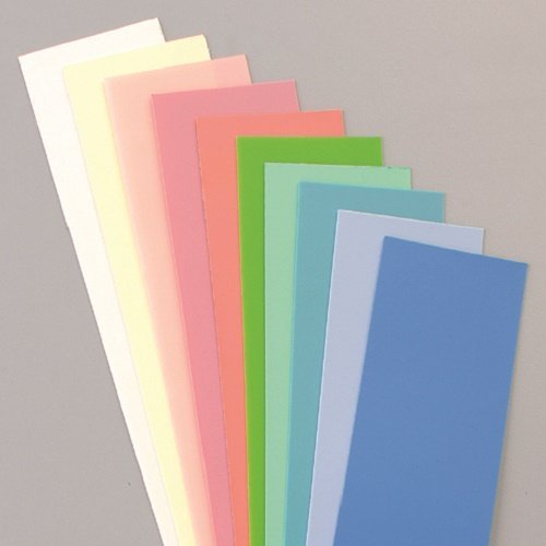 bastelkoerble® Wachsplatten Pastell Mischung 200x50x0,5mm 10 Stück bunt sortiert , Verzierwachs, Wachs
