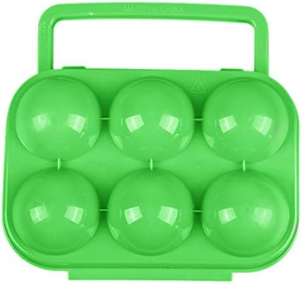 TRIXES Portable 6 Egg Box Hard Case Camping