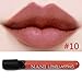 Waterproof Liquid Makeup Lip Pencil Matte Lipstick Lip Gloss Super Long Lasting 10#