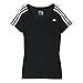 Produktbild adidas Damen T-shirt Essentials Slim, Schwarz/Weiß, XS, AJ4666
