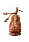 Buddha Anhänger | Buddha Anhänger Holz | Glücksbringer Schlüsselanhänger | Glücksbringer Auto | Glücksbringer Anhänger | Rosenholz | Buddha Geschenkidee aus Rosenholz | Guanyin | Huanghuali - 3