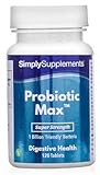 POR QUÉ ELEGIR PROBIOTIC MAX: Cada comprimido ofrece 1 billón de unidades formadoras de colonias (UFC) e incluye niveles beneficiosos de Fructooligosacáridos (FOS) los expertos han demostrado que son un refuerzo eficaz para las bacterias 'buenas' en el tracto digestivo.
