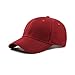 Produktbild Da.Wa Baseballmütze Outdoor Sports Schatten Kappe Neutral Einfarbiger Hut Einstellbare Kugel Cap, Weinrot