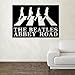 Produktbild Kult Kanvas Wandaufkleber, Motiv The Beatles Abbey Road, Beige, Large 60cm x 86cm