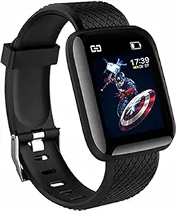 Creative dizayn ID115 Bluetooth Smart Watch Touch Screen for Boys & Adults (Smart Watch Black)