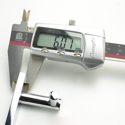 Handtuchhaken Bademantelhaken Kleiderhaken Wandhaken mit 3 Haken der Wand befestigt, Chrom - 7