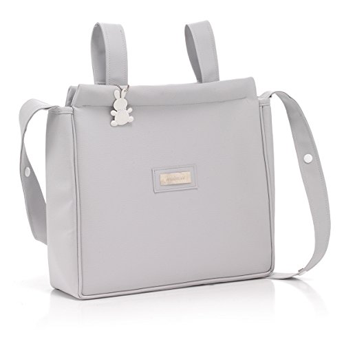 Cambrass Changing Bag/Pram Carrybag (13 x 40 x 33 cm, Elegance Grey)