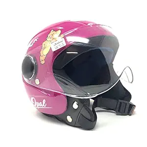 ISI Marked Baby Safety Helmet for Kids with Impressive Tom & Jerry Decals & Tough Body (3-12 Years) - Purple