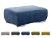 Produktbild CAVADORE Hocker Tabagos / Moderner Polsterhocker / Sofahocker / Passend zu Polsterserie Tabagos / 110 x 44 x 71  / Blau