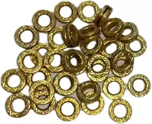 Kapoor pets? Pigeon Leg Steel Sound Ring Ring for Pigeon Pigeon Payal Metal Golden Colour 20 pcs