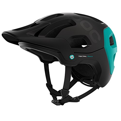 POC Tectal Race Casco MTB, Hombre, Uranium Black/Beryl Green, XS-S