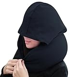 LianLe Reisekissen Memory Foam Nacken Kissen mit Kapuze