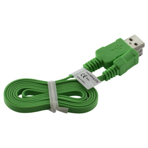 Preisvergleich Produktbild OTB Datenkabel Micro-USB - 0.95m - Flachbandkabel - hellgrün