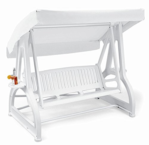 Mecedora Jasper, de color blanco, balancín