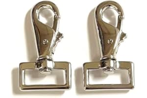 CHURCH PRODUCTS UK Lot de 2 mousquetons 25 mm en nickel plaqué pour tapis de cheval ou laisse pour chien