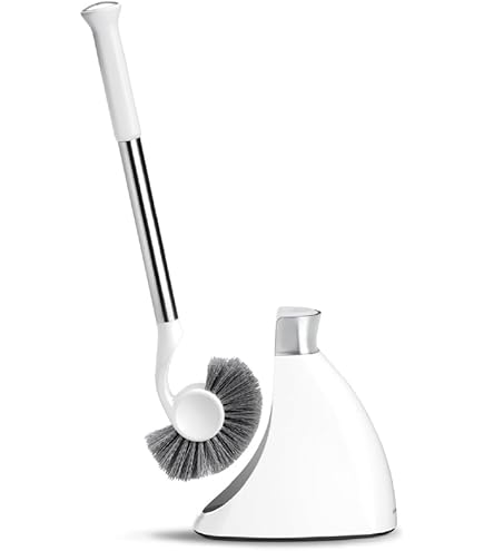 simplehuman Standing Paper Towel Holder with Spray Pump, White Stainless Steel