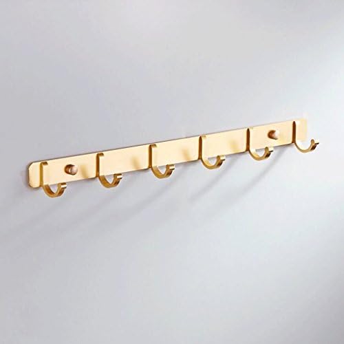 ZLR Gold Color Kitchen Space Aluminum Coat Hook Single Hook Bathroom Row Hook Bathroom Clothes Hook Wall Coat Hat Hook Living Room Bedroom Balcony