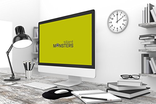 Silent Monsters ergonomisches Komfort Mauspad mit Handauflage aus Gel, schwarz - 4