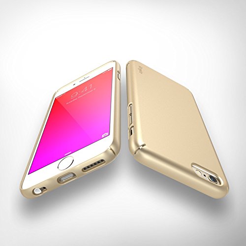 iPhone 6S Case, Ringke SLIM **Essential Ultra Thin**[1 FREE HD Screen Protector][ROSE GOLD] Perfect Fit & Scratch-Resistant Dual Coating Lightweight Hard Case for Apple iPhone 6S 4.7