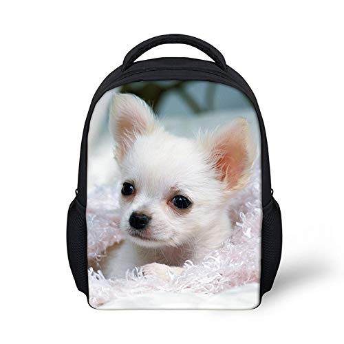 Preisvergleich Produktbild Hunderucksack für Kleinkinder 12 Zoll leichte kleine Reißverschluss-Umhängetasche (Color : -, Size : -)