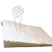 Produktbild Mehrzweck-Erwachsene Komfort Schmerzlinderung Rücken Unterstützung Schaumstoff Hypoallergen Bett Elevate Keilkissen 32 x 26 x 5cushion für Sodbrennen, Gerd, Sodbrennen und Verdauungsstörungen mit weichem Creme abnehmbarem, gesteppt,