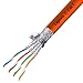 Produktbild Ligawo ® Verlegekabel Cat.7 100m Ring S/FTP Simplex 1200MHz orange
