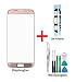 Produktbild iTG® PREMIUM Displayglas Reparatur-Set für Samsung Galaxy S7 EDGE Pink (Rose Gold) - Oleophobic Front Display Glas für Modell SM-G935F + Vorgeschnittene 3M Klebefolie und iTG® Werkzeug-Set