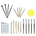 Produktbild toroton Ball Stift Dot Malerei Werkzeug für Mandala Rock Art, 24 PCS Modeling Clay formbare Tools Kits für Keramik Skulptur