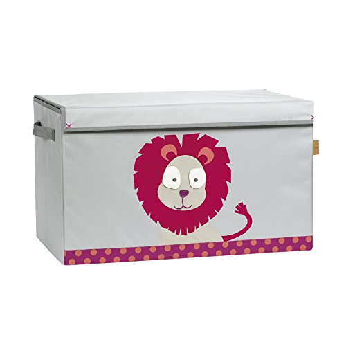 Preisvergleich Produktbild Lässig 1541003717 4Kids Toy Trunk Wildlife Löwe, rosa