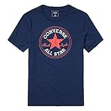 Modell-Nummer: 10002848-A04. Converse Herren Chuck Patch Tee Tshirt, Nighttime Navy, s
