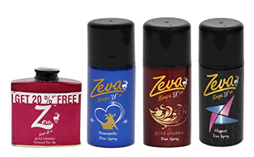 Zeva Keepz u on Deodorant without alcohol Bodyspray for Men/women UNISEX Giftset Comboset-rtgcmt-45-gc-50-NEW RS.199 (67.00% Off) - Amazon