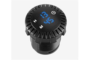 BeisDirect Reloj Táctil LED para Coche Reloj Digital Impermeable 12V / 24V Reloj Digital para Coche Reloj Digital Táctil 24 horas Panel de Pantalla LED Reloj Electrónico, 51x36mm (Azul)