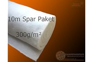 Neumann Handelsvertrieb Polsterwatte Vlieswatte Volumenvlies 1,6m breit - 10m Spar Paket (300g/m²)