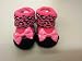 Baby girl's pink I'm Wild Mary Jane socks with organza gift bag 0 - 6 months (Fushia Pink)