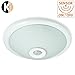 Produktbild Kwazar Leuchte Deckenleuchte Deckenlampe mit Bewegungsmelder VIP SENSOR. IP20 2x E27 max 25W. 360° Sensor Sensorleuchte Sensorlampe