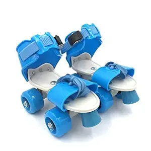 TEC TAVAKKAL Roller Skates for Kids Age Group 5-15 Years Adjustable Inline Skating Shoes (Blue)