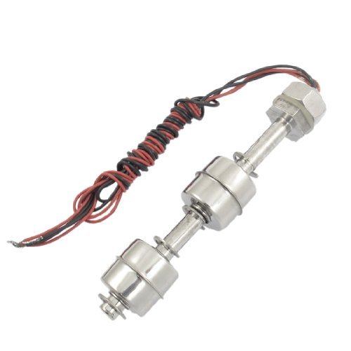 Preisvergleich Produktbild DealMux flüssiger Wasserspiegel-Sensor-Edelstahl-Doppel... Vertikal Schwimmdock Schwimmerschalter