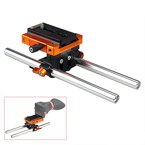 TARION TR-BASE1 Tripode Estantes Dobles Ajustables kit Rapida Rail con 1/4 