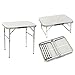 Produktbild Aluminium Campingtisch Zusammenklappbar. Platzsparend. Mehrzwecktisch für Indoor und Outdoor zum Zelten, Koffertisch, Wasserfest und Hitzebeständiger Klapptisch mit Griff, Höhenverstellbar, Silber
