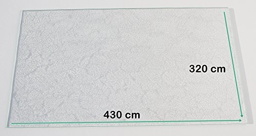 Khlschrank Einlegeboden / Glasplatte / Gemsefach  Strukturglas 4 mm dick  430 mm x 320 mm - Direkt vom Glasereifachbetrieb!!!