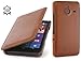 Produktbild StilGut Book Type Case mit Clip, Hülle aus Leder für Microsoft Lumia 640 XL / 640 XL Dual SIM, Cognac