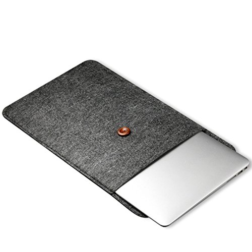 13 Zoll Einfach Papiersäcke Stil Filzstoff Laptoptasche Filztasche Notebooktasche für / Notebook Computer / Ultrabooks / MacBook Pro / MacBook Air Schwarz - 2