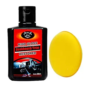 Revvol RVDP01 High Gloss Dashboard/Trim Restorer (200 ml) with Foam applicator pad